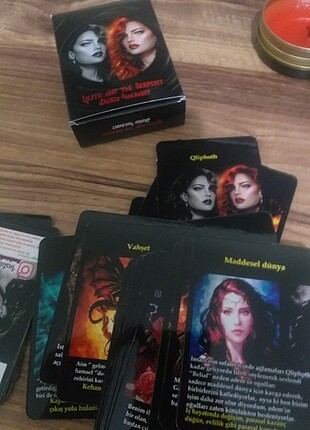 Beden Renk Lilith enerjisine uyumlanmiş tarot destesi