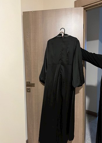 Kadın Siyah Uzun Drapeli Gotik Elbise - Görsel 2