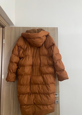 Kadın Kahverengi Uzun Kışlık Mont - Görsel 3