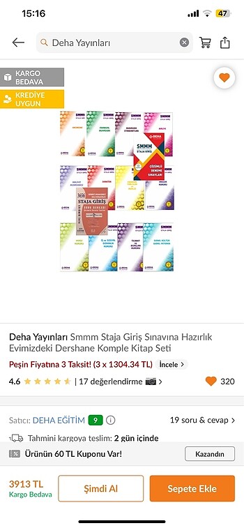 deha yayınları staja giriş sınavı set kitap