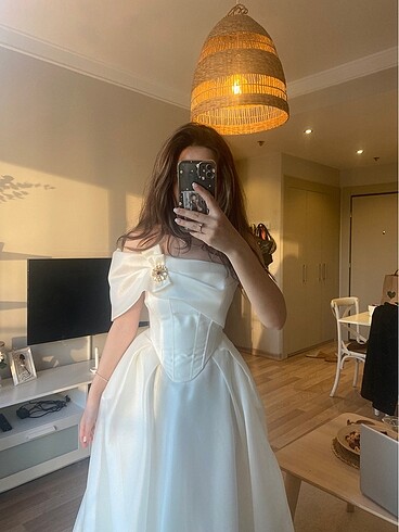 s Beden beyaz Renk Nişan elbisesi nikah elbisesi