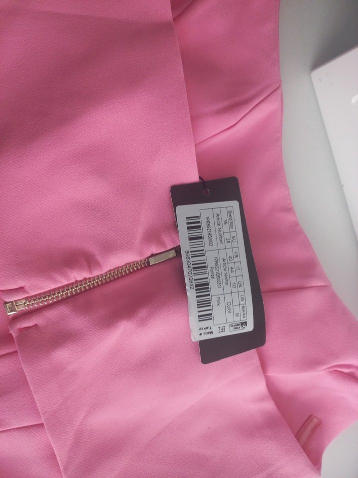 Pilise Detaylı  Pembe krop - Görsel 4