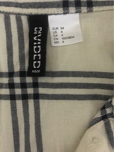 xs Beden H&M keten gömlek