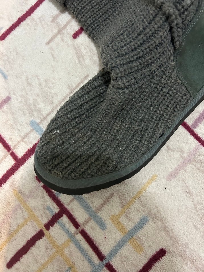 Gri Örgü Ugg Kadın Bot - Görsel 3