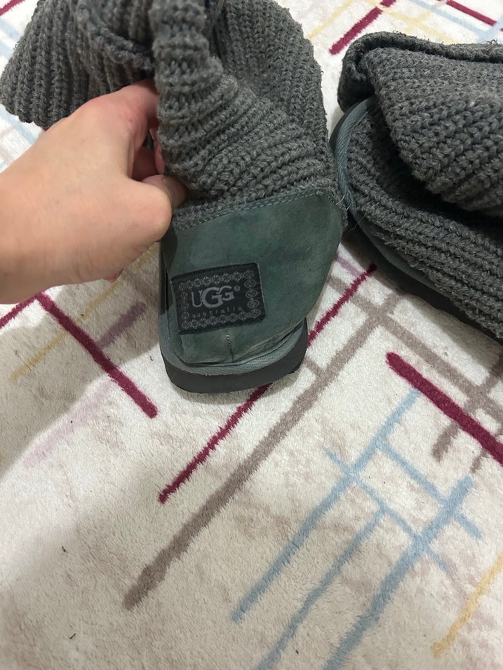 Gri Örgü Ugg Kadın Bot - Görsel 4