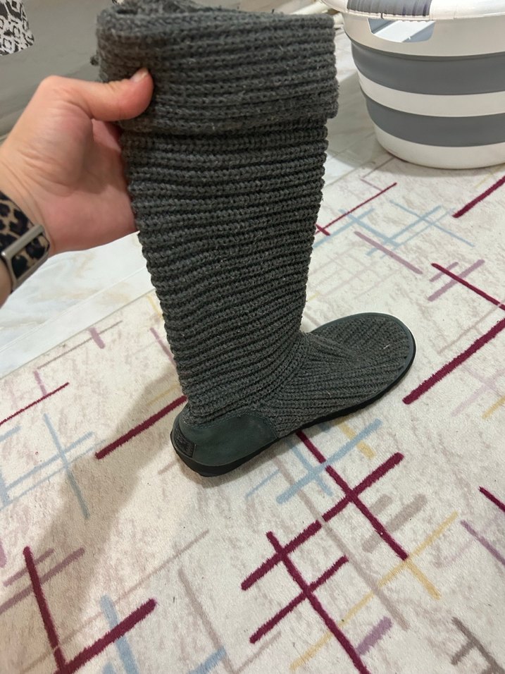 Gri Örgü Ugg Kadın Bot - Görsel 2