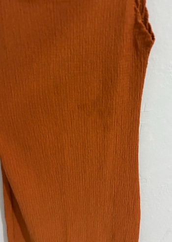 Kahverengi Midi Sade Kadın Elbise - Görsel 3
