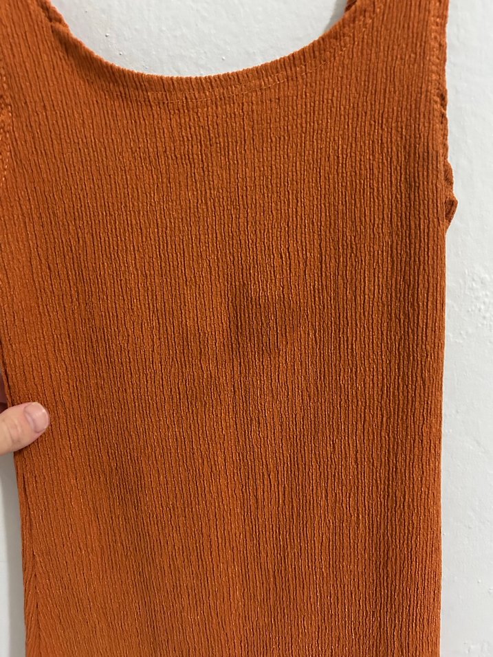 Kahverengi Midi Sade Kadın Elbise - Görsel 5
