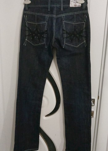 Kadın Lacivert Kot Pantolon - Görsel 2