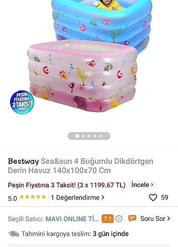 Bestway şişme bebek & çocuk havuzu - Görsel 6