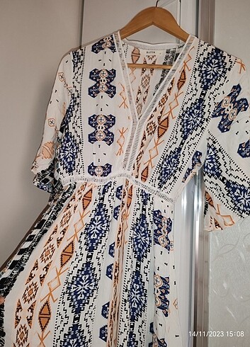 Batik uzun elbise - Görsel 3