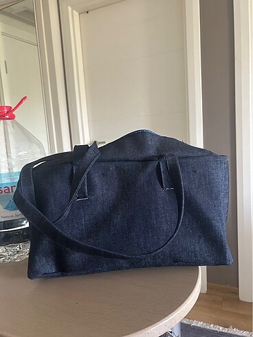 Beden lacivert Renk Denim Bowler Çanta