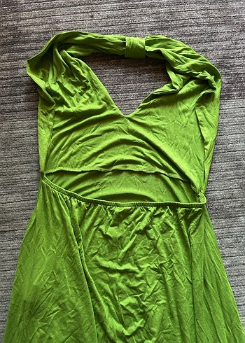 Yeşil Uzun Elbise - Görsel 3