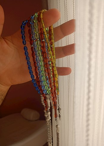 Renkli Bohem Erkek hediyelik Tesbih Seti - Görsel 6