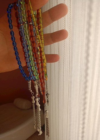 Renkli Bohem Erkek hediyelik Tesbih Seti - Görsel 5