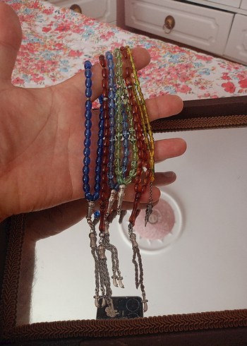 Renkli Bohem Erkek hediyelik Tesbih Seti - Görsel 7