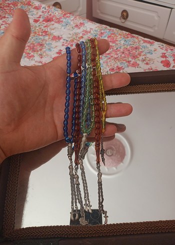 Renkli Bohem Erkek hediyelik Tesbih Seti - Görsel 8