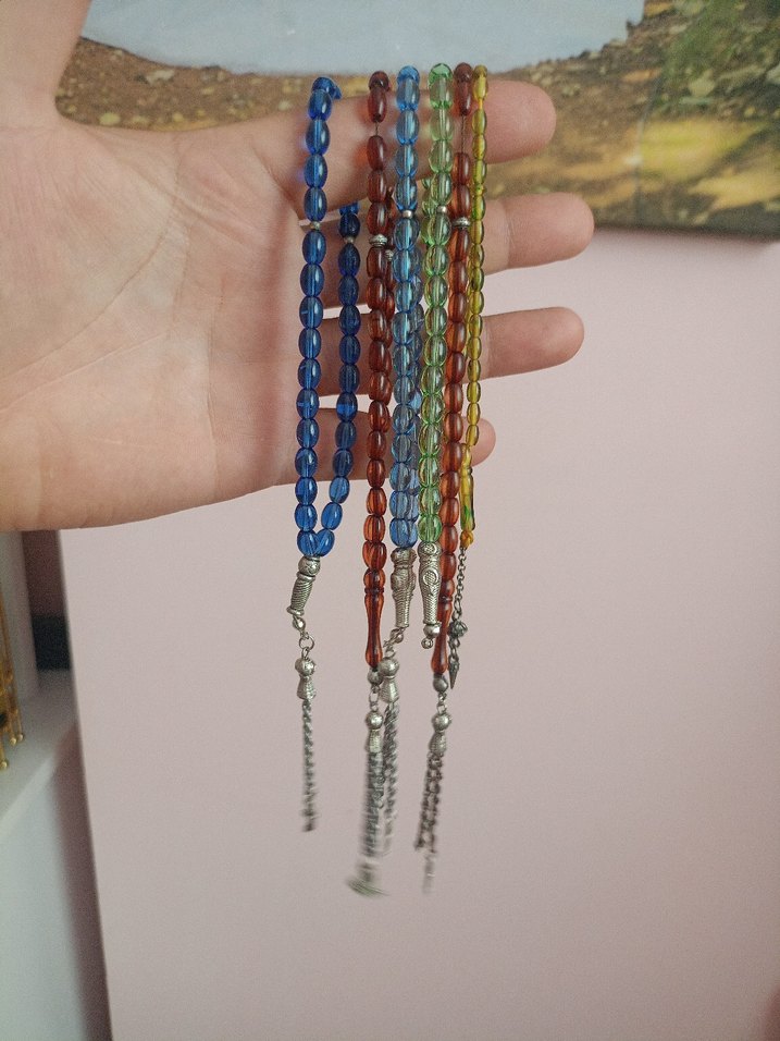 Renkli Bohem Erkek hediyelik  Tesbih Seti - Görsel 2