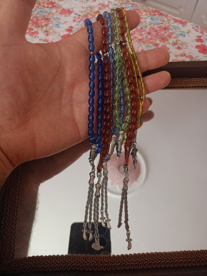 Renkli Bohem Erkek hediyelik  Tesbih Seti - Görsel 3