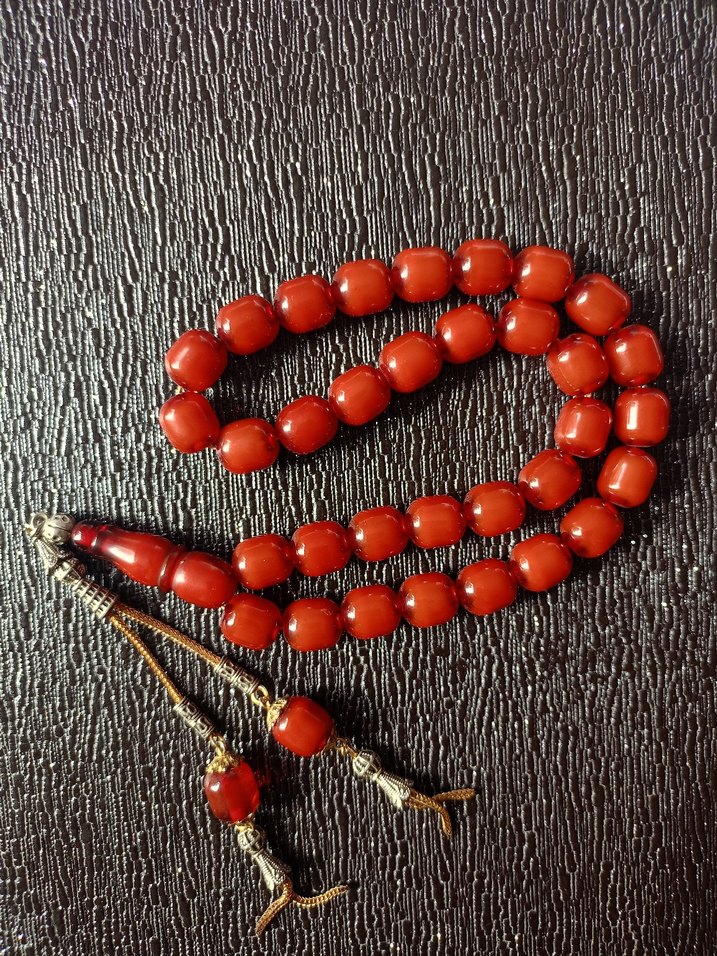 Kırmızı Erkek Tesbih Boncukları - Görsel 2