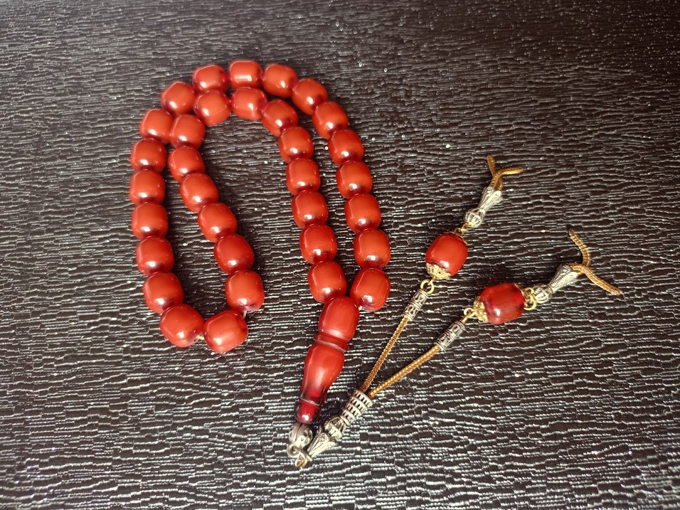 Kırmızı Erkek Tesbih Boncukları - Görsel 5