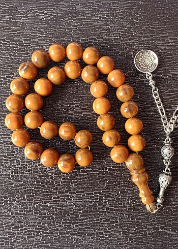 Parlak Kahverengi Erkek Tesbih Boncukları - Görsel 2