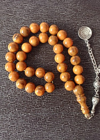 Parlak Kahverengi Erkek Tesbih Boncukları - Görsel 4