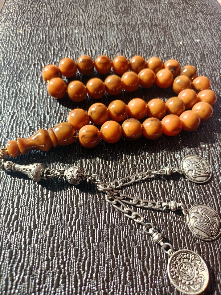 Parlak Kahverengi Erkek Tesbih Boncukları - Görsel 5