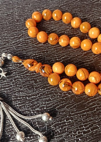 Parlak Turuncu Bohem Erkek Tesbih - Görsel 2