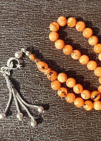 Parlak Turuncu Bohem Erkek Tesbih - Görsel 3