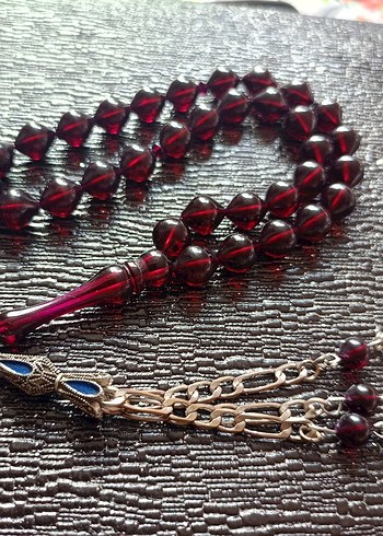 Bordo Vintage Erkek Tesbih - Görsel 6