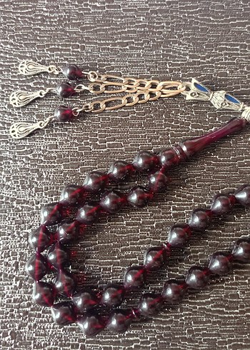 Bordo Vintage Erkek Tesbih - Görsel 3