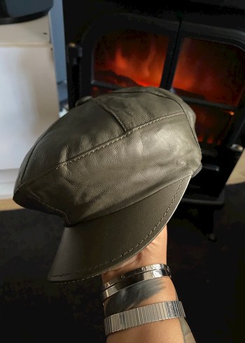 Deri kasket Şapka - Görsel 2