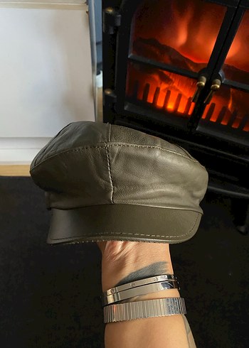 Deri kasket Şapka - Görsel 6