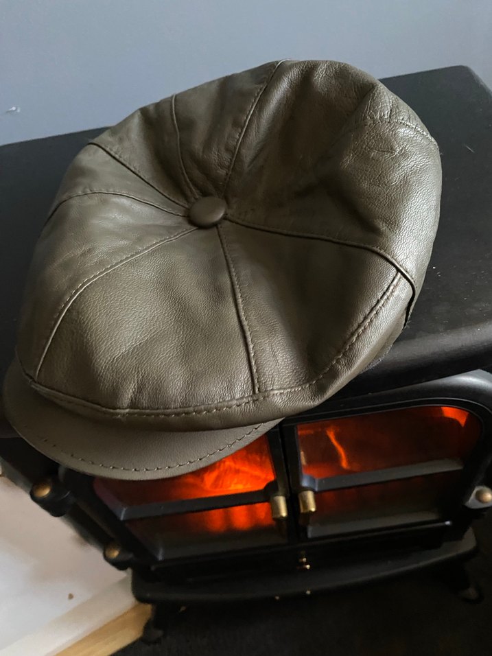 Deri kasket Şapka - Görsel 5