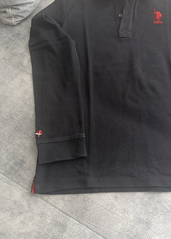 Uzun Kollu Siyah Polo Yaka çocuk Tişört - Görsel 2