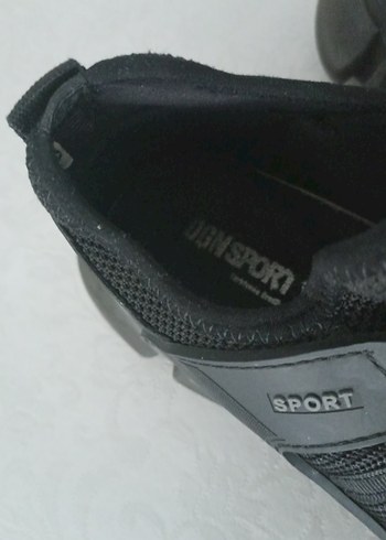 Siyah Erkek Spor Ayakkabı Bağcıklı - Görsel 3