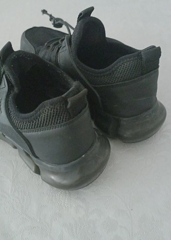 Siyah Erkek Spor Ayakkabı Bağcıklı - Görsel 4