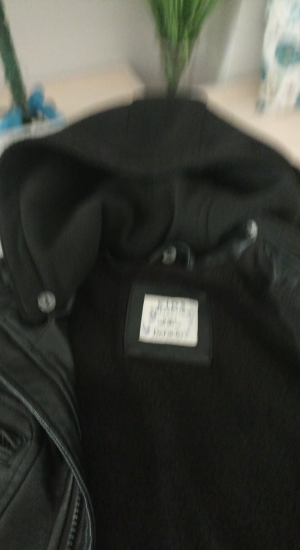 Siyah Fermuarlı Deri 11 12 yaş motorcu montu tarzı - Görsel 5