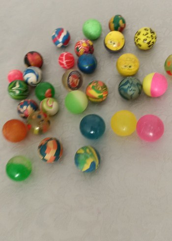 Renkli Karışık Zıplayan Toplar 30 adet - Görsel 3