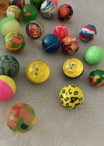 Renkli Karışık Zıplayan Toplar 30 adet - Görsel 4