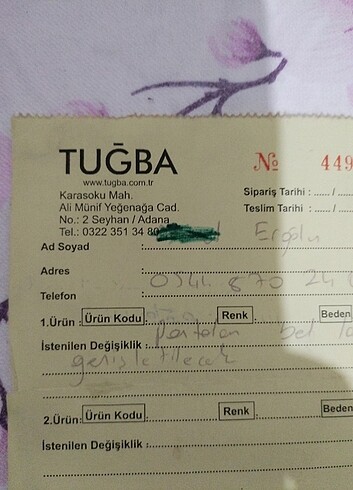 40 Beden mavi Renk Mavi/Ekru Tunik Takım
