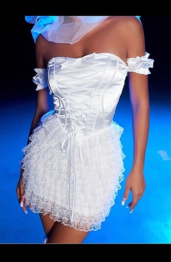 Vintage gelinlik After elbise - Görsel 2