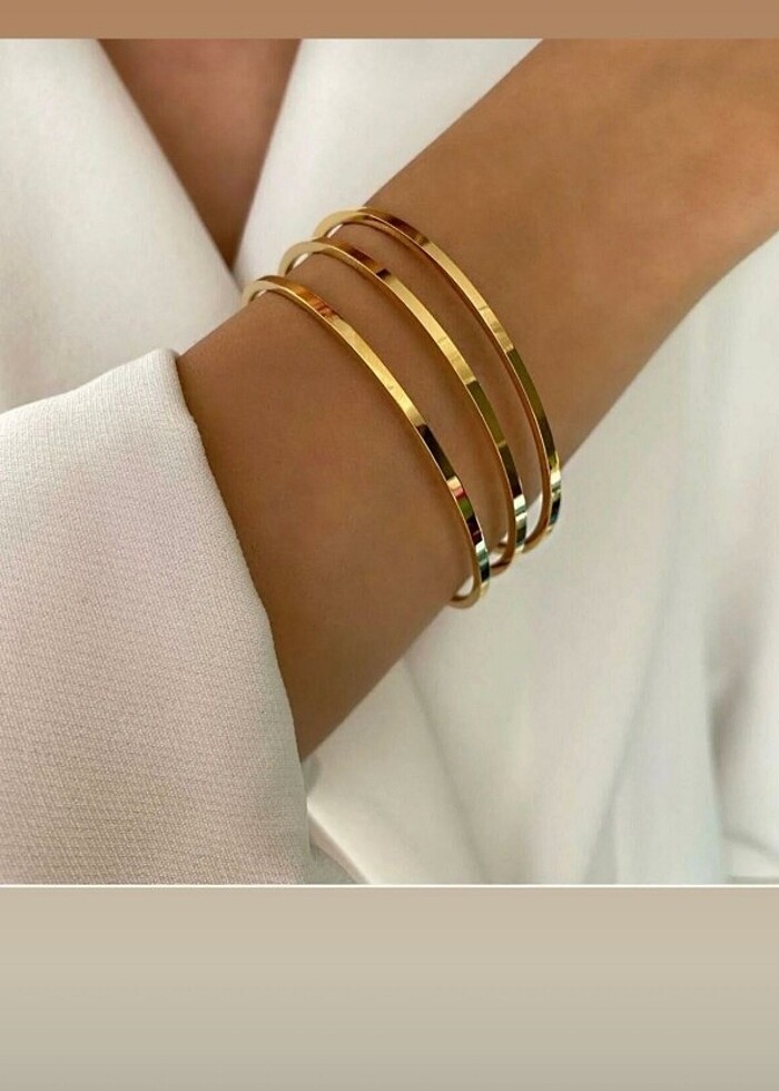 316 L Çelik 3lü Ajda Bilezik - Görsel 2