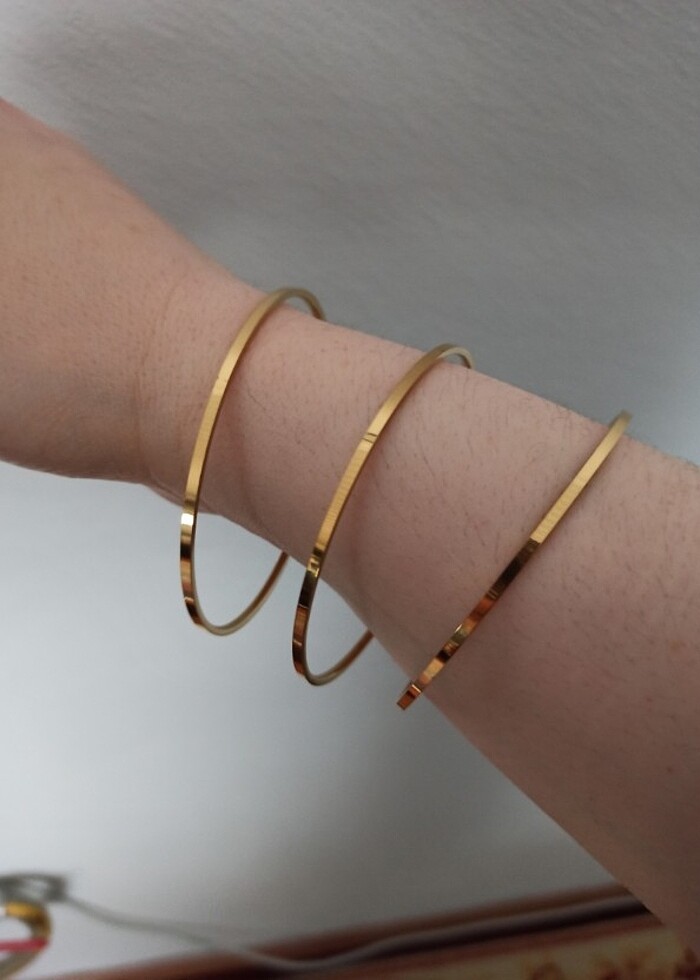 316 L Çelik 3lü Ajda Bilezik - Görsel 3