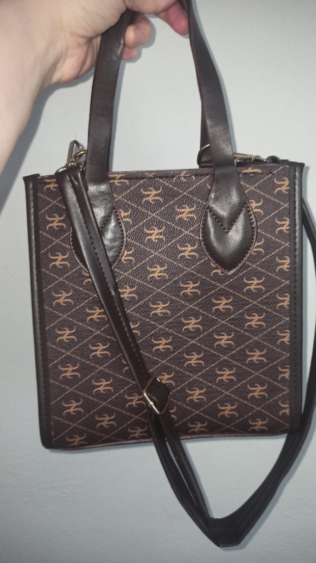 Kahverengi Yılan Desenli Deri Kadın Çanta - Görsel 2