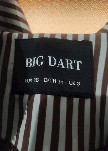 Uzun Kahverengi Fermuarlı Trençkot - Görsel 6