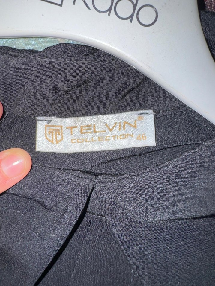 Kadın Siyah Pilili Uzun Kollu Gömlek - Görsel 4