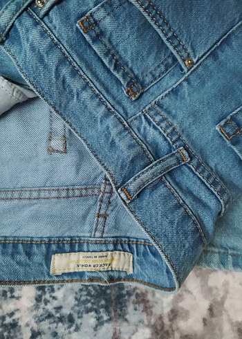 Mavi  Taşlı Kadın Kot Pantolon - Görsel 4