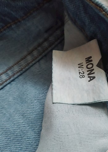 Mavi  Taşlı Kadın Kot Pantolon - Görsel 5